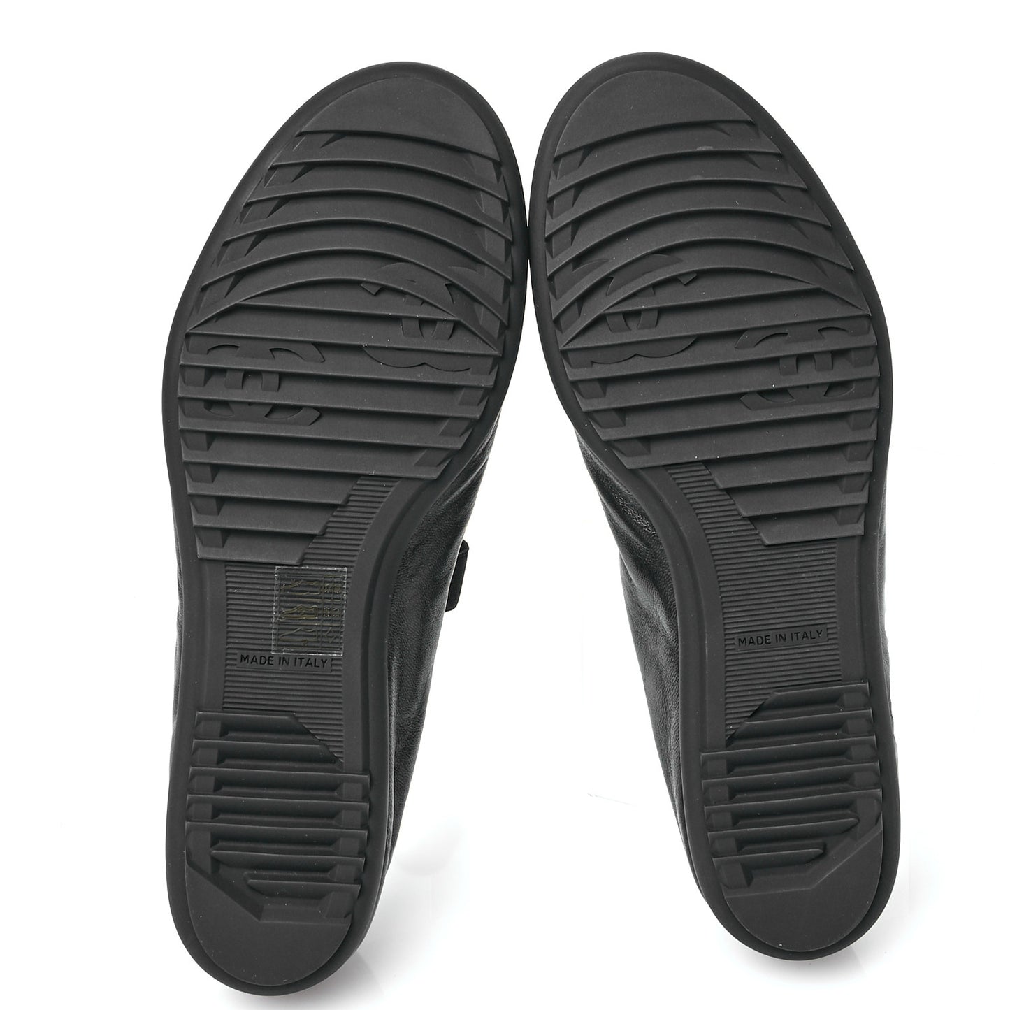 Lambskin Cap Toe CC Mary Jane Flats 40 Black