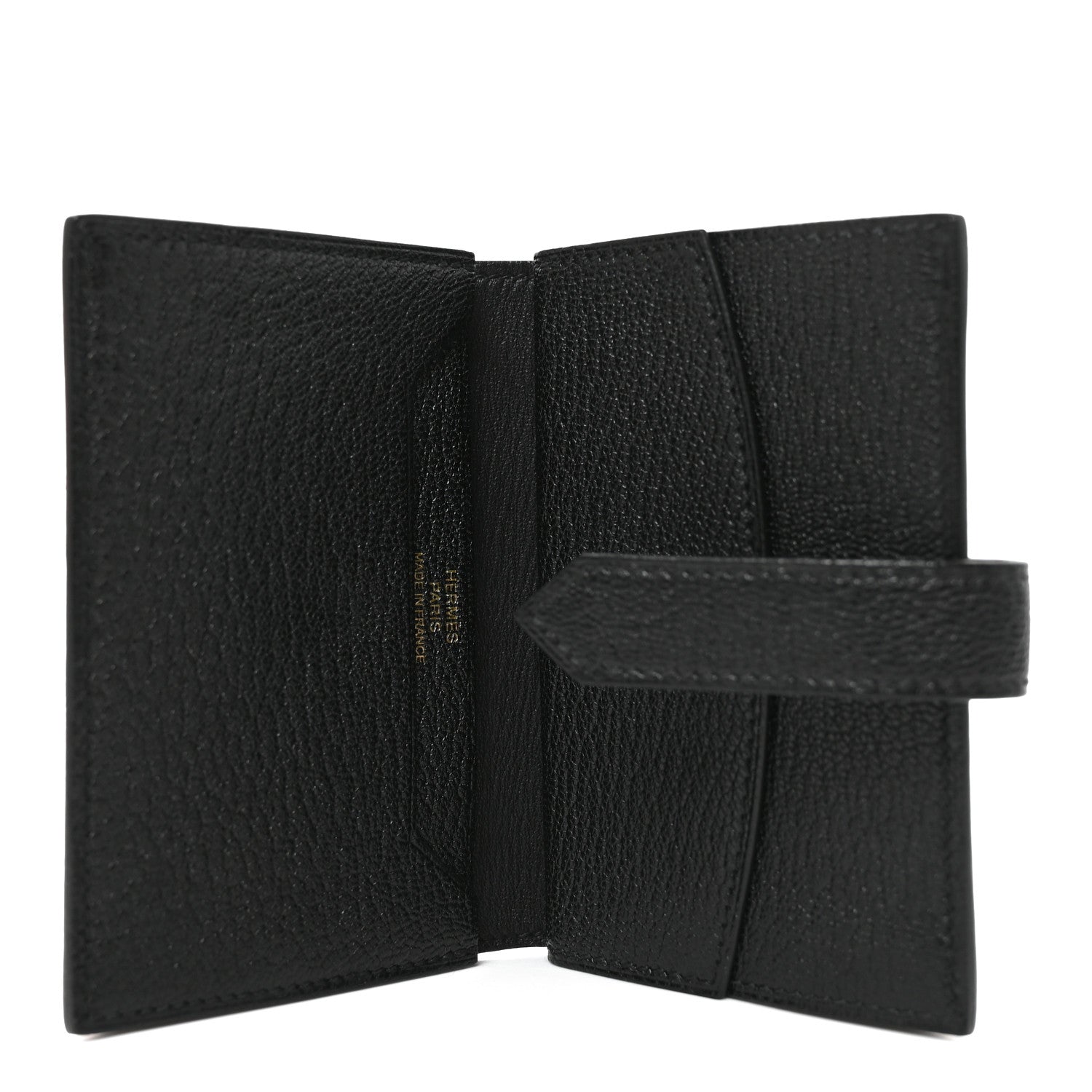 Hermes Chevre Mysore Mini Bearn Wallet Black 5 of 7