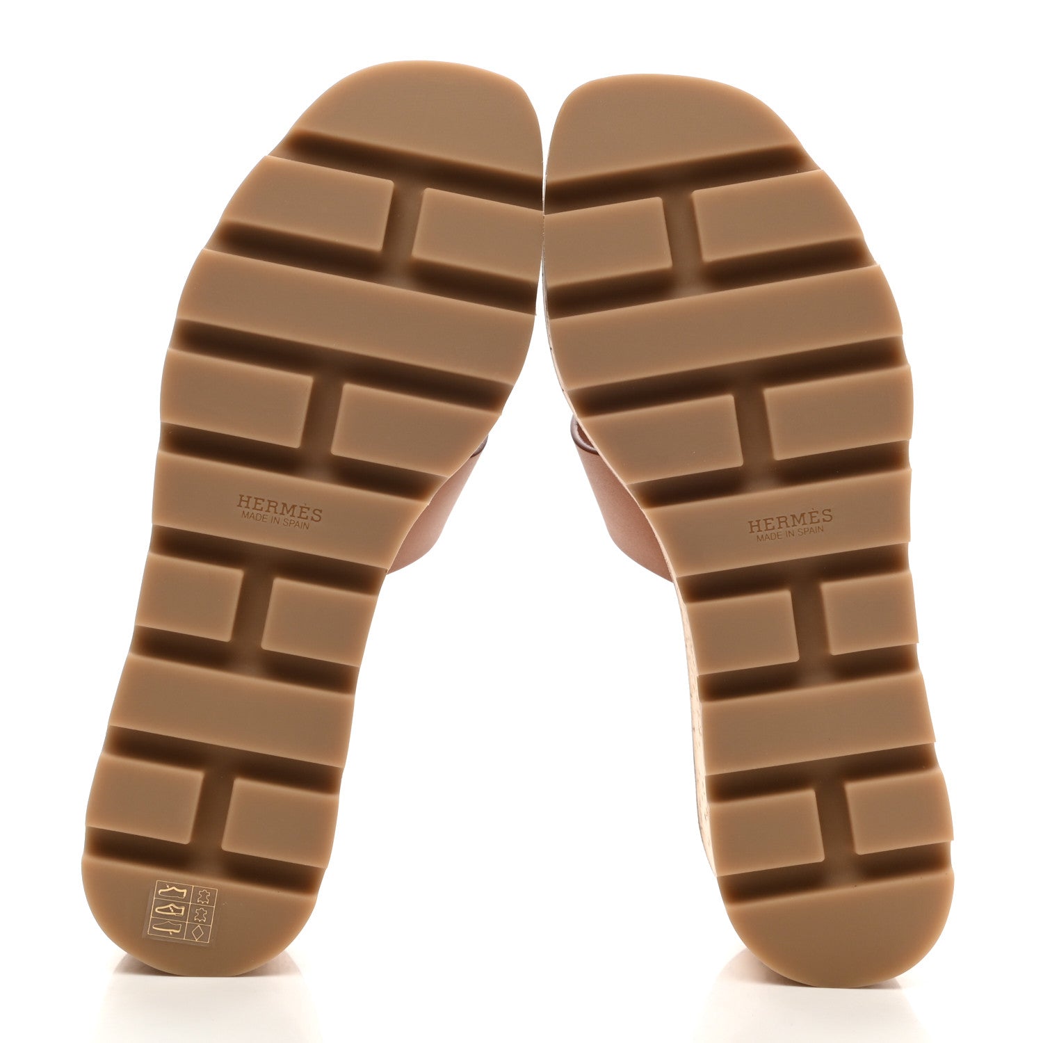 Hermes Calfskin Cork Eze 30 Sandals 37 Marron Glaise 5 of 7