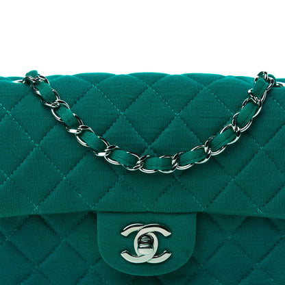 Chanel Jersey Quilted Mini Rectangular Flap Green 13 of 13