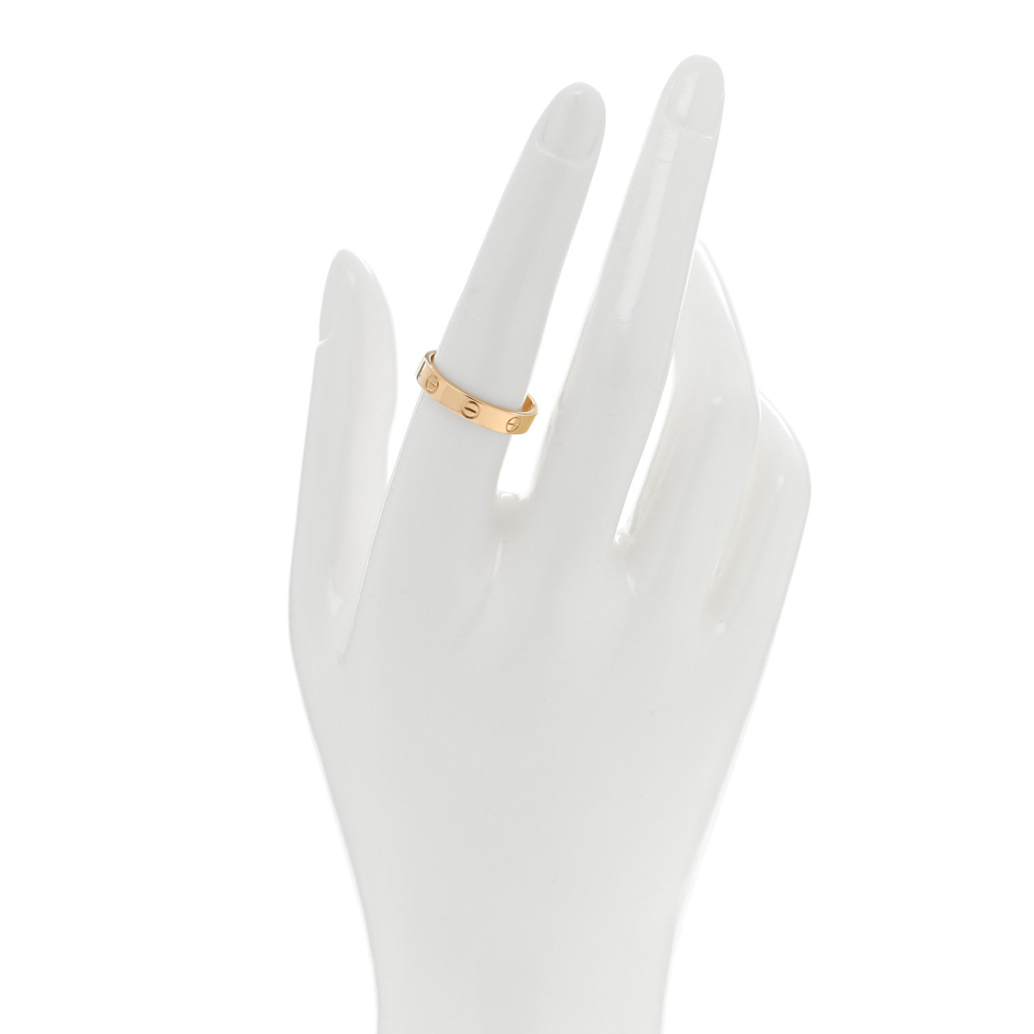 Cartier 18K Yellow Gold 3.5mm LOVE Wedding Band Ring 56 7.5 2 of 6