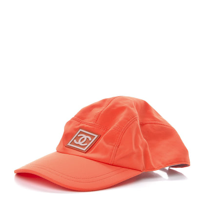 Chanel Nylon CC Cap Hat M Orange 1 of 7