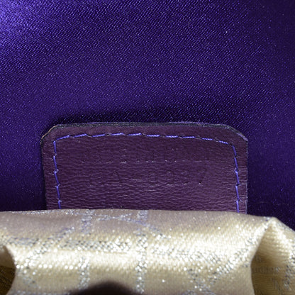 Christian Dior Satin Swarovski Crystal Cannage Mini Lady Dior Purple 5 of 10