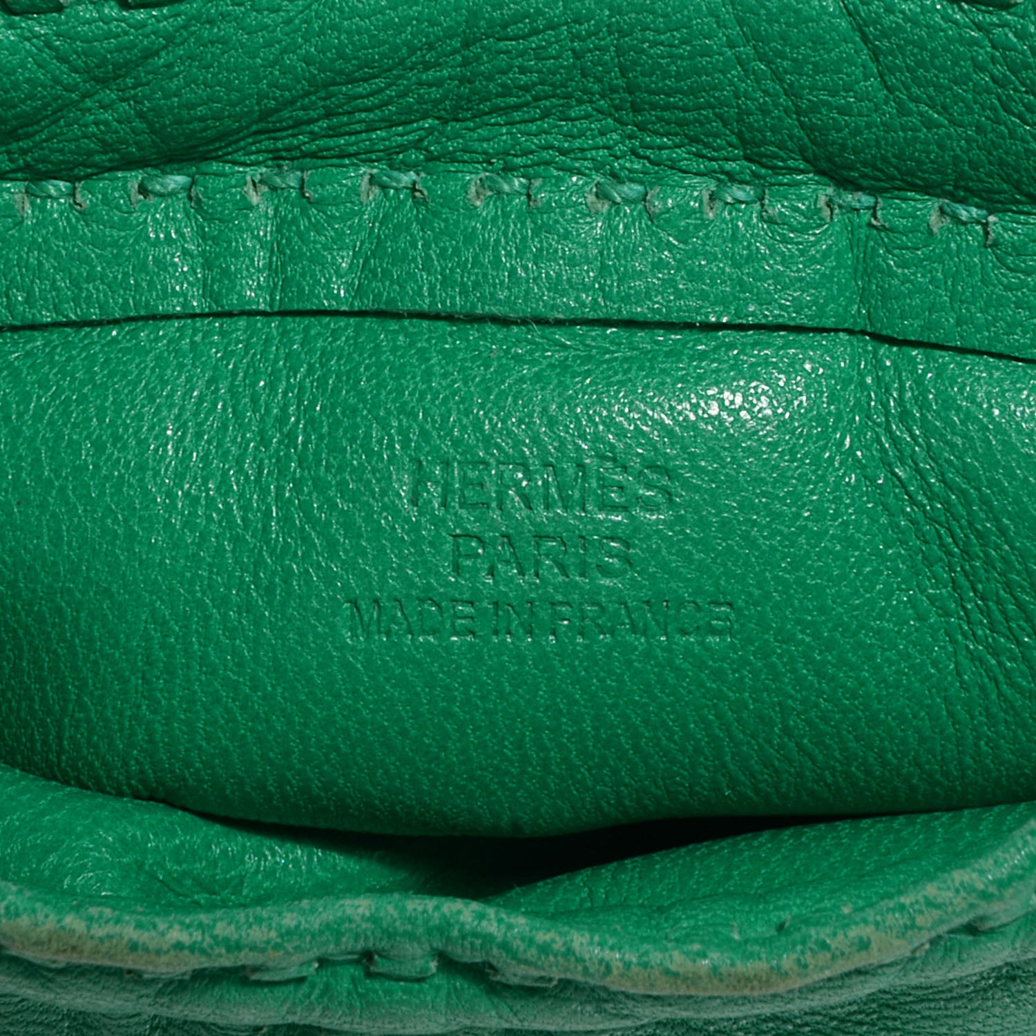 Hermes Lambskin Pilo Pouch PM Menthe 5 of 7