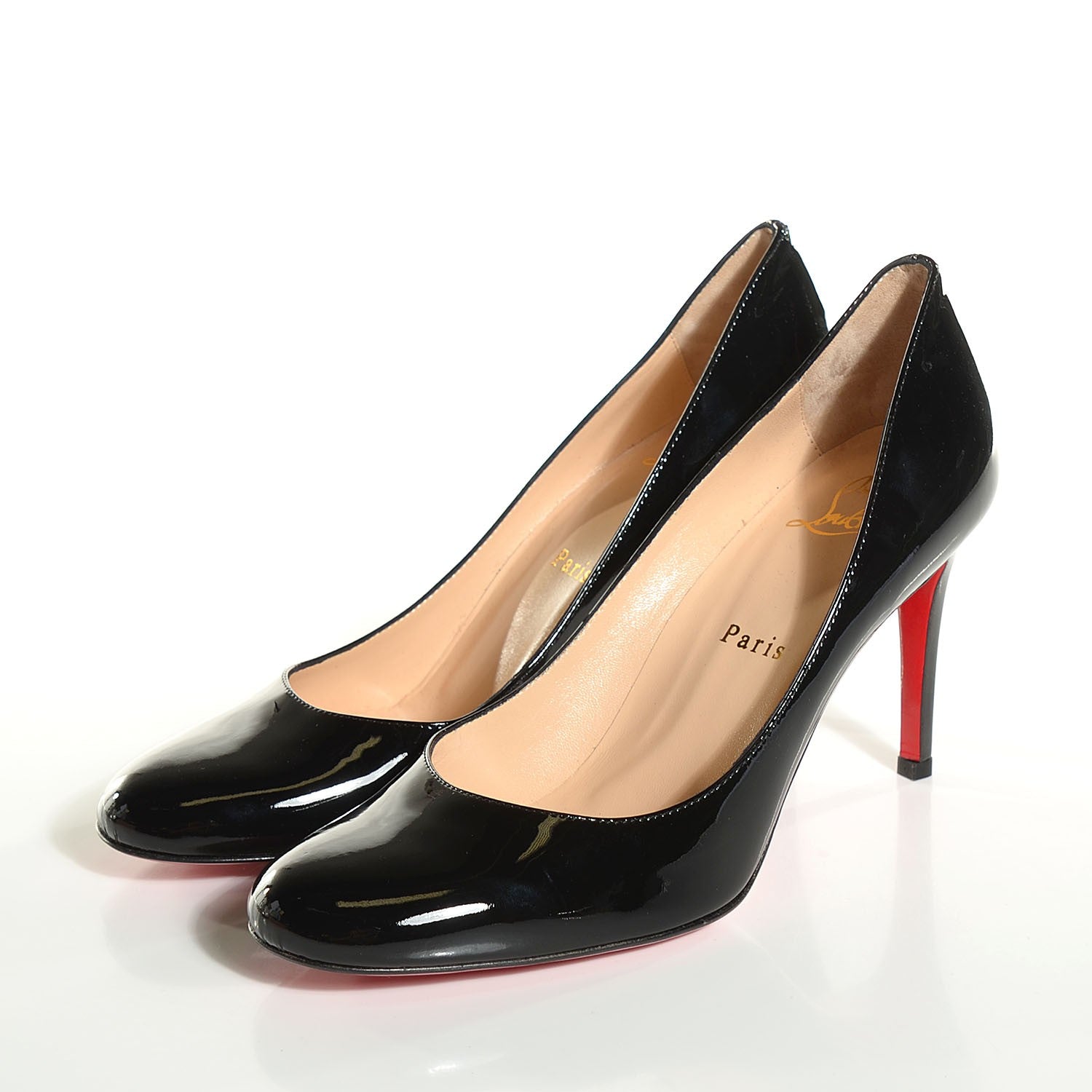 Christian Louboutin Patent Simple 85 Pumps 37 Black 3 of 7