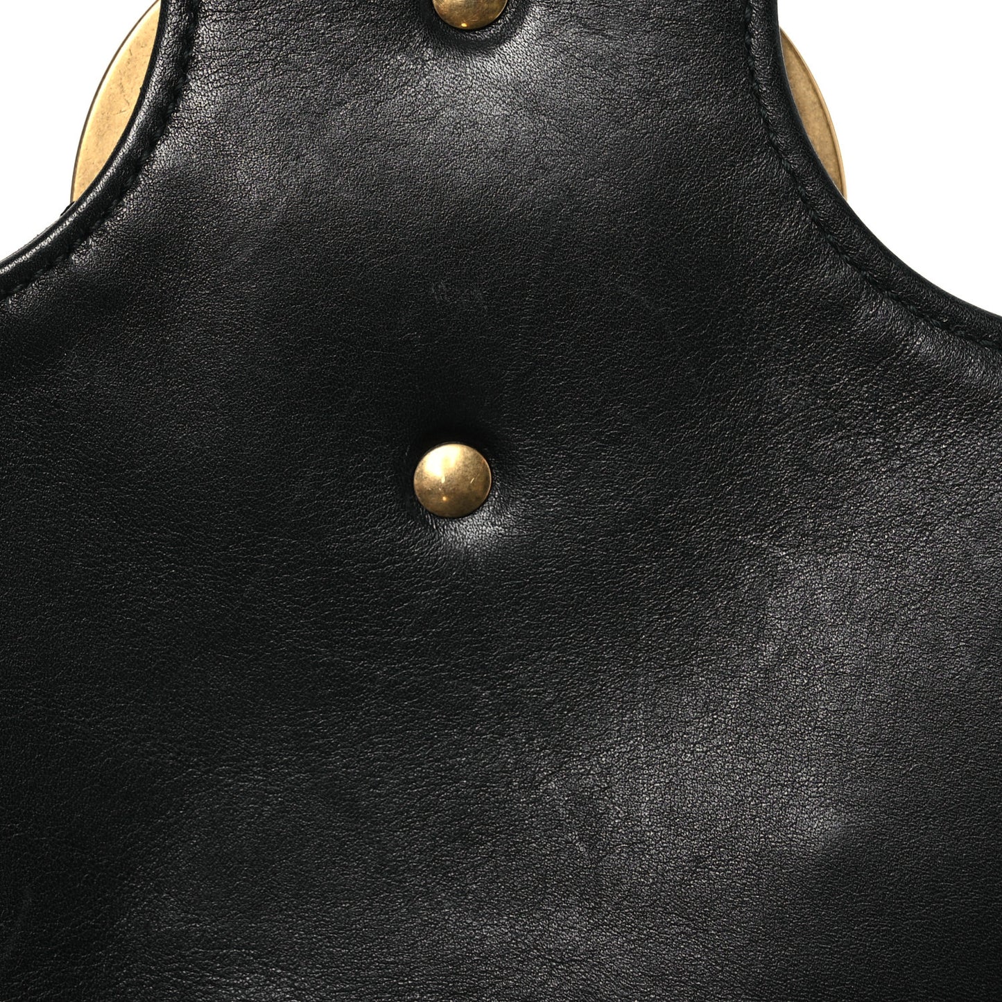 Calfskin Matelasse Studded Medium GG Marmont Shoulder Bag Black