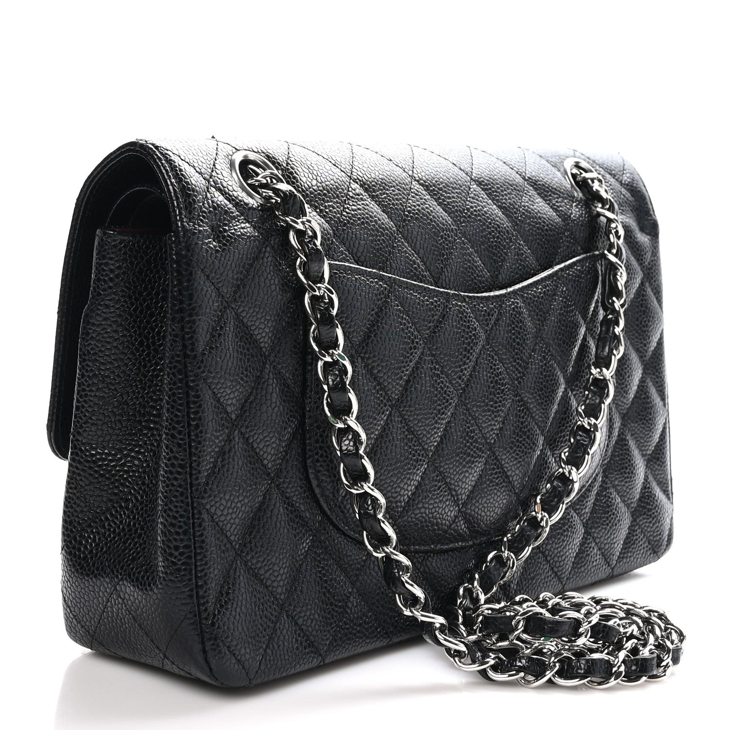 Chanel Caviar Quilted Medium Double Flap Black 3 of 11