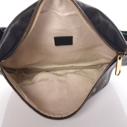 Gucci Grained Calfskin Logo Belt Bag Black 8 of 13