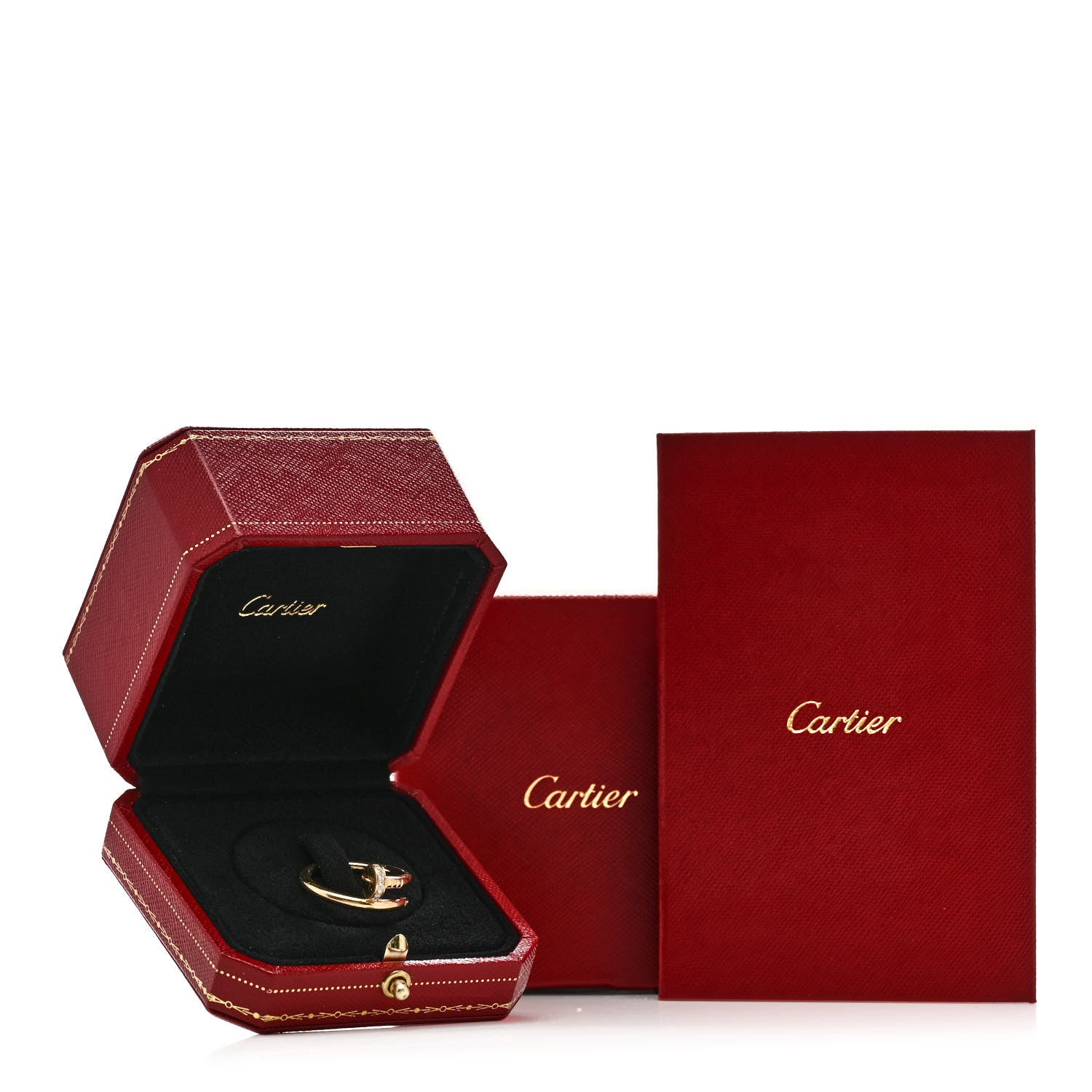 Cartier 18K Yellow Gold Diamond Juste Un Clou Ring 56 7.5 5 of 5