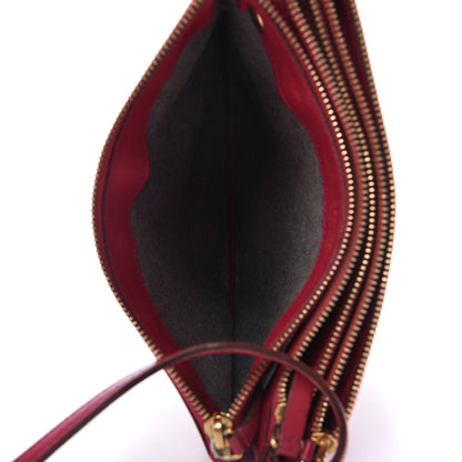 Celine Lambskin Small Trio Crossbody Bag Fuchsia 5 of 13