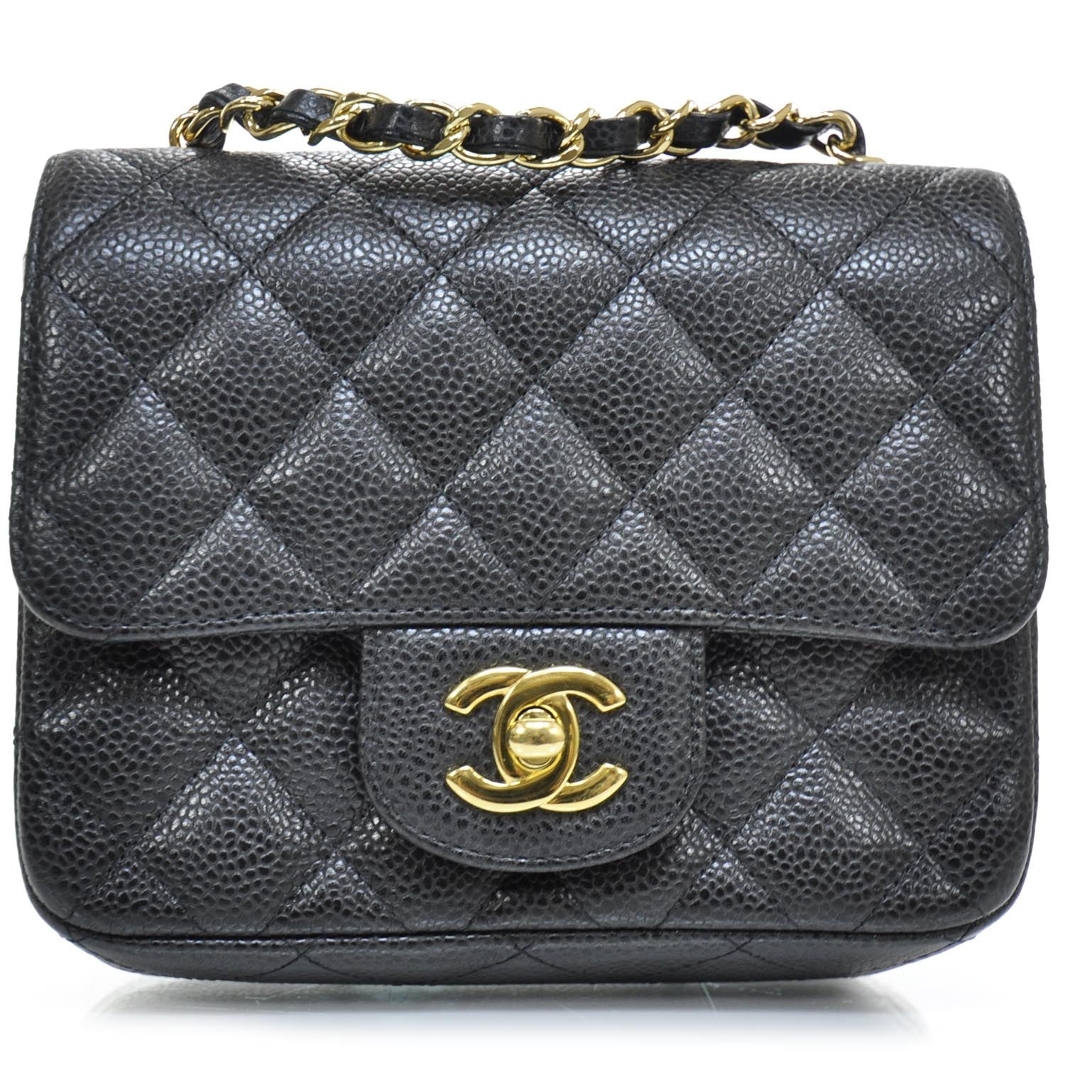 Chanel Caviar Quilted Mini Flap Black GHW 1 of 9