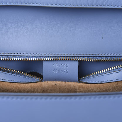 Gucci Calfskin Embroidered Medium Sylvie Top Handle Bag Clear Sky Blue 7 of 16