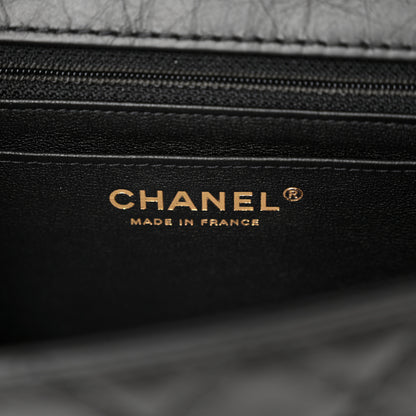 Chanel Aged Calfskin Quilted 2.55 Reissue Mini Flap Black 6 of 12