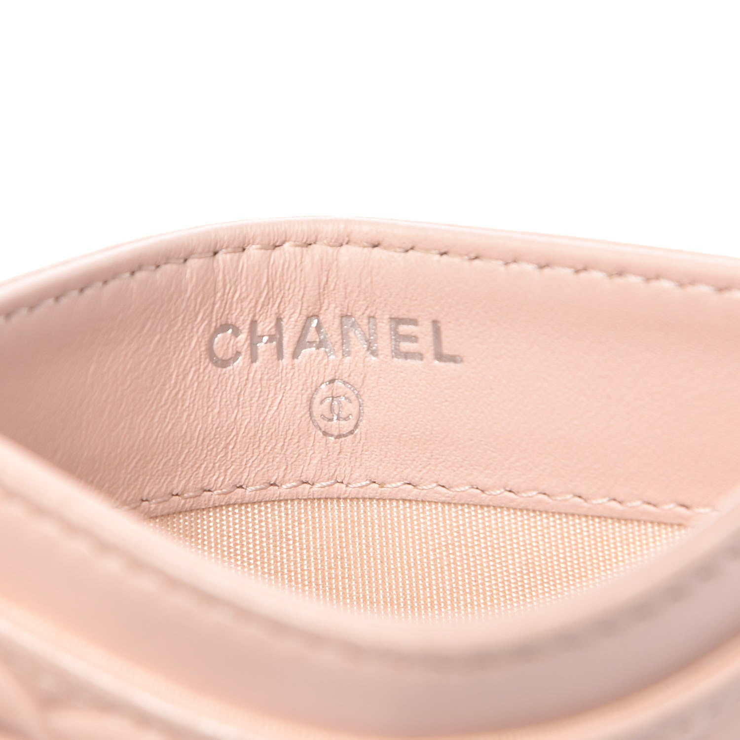 Chanel Lambskin Camellia Embossed Card Holder Pink 6 of 10