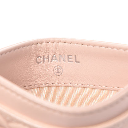 Chanel Lambskin Camellia Embossed Card Holder Pink 6 of 10