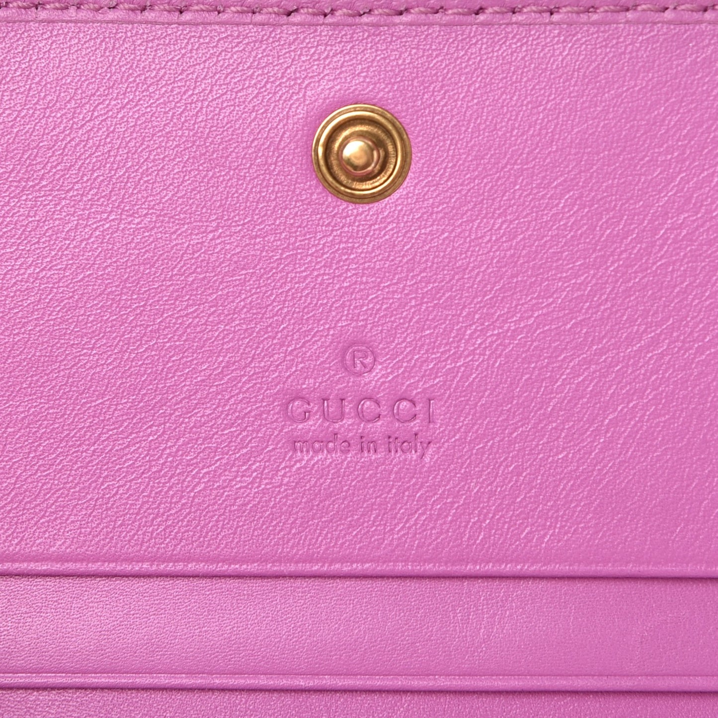 Calfskin Matelasse GG Marmont Card Case Candy Mousse