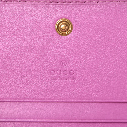 Gucci Calfskin Matelasse GG Marmont Card Case Candy Mousse 6 of 8