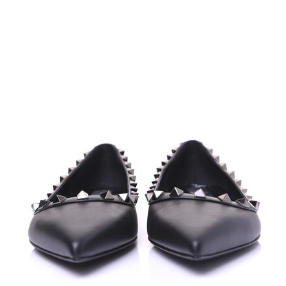 Valentino Garavani Nappa Rockstud Ballerina Flats 37 Black 2 of 13