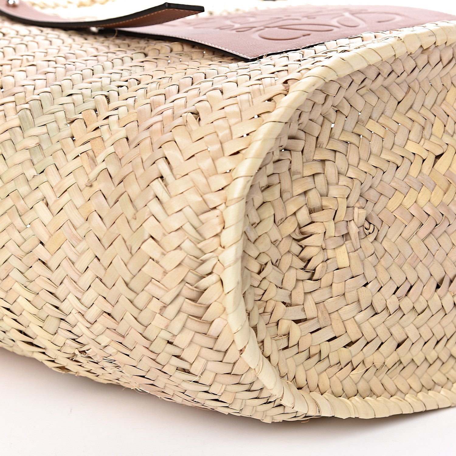 Loewe Raffia Large Basket Tote Bag Natural Tan 7 of 10