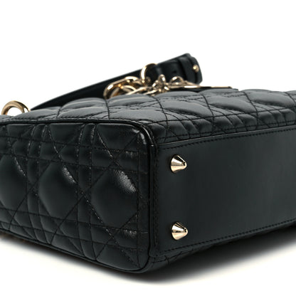 Christian Dior Lambskin Cannage Small My ABCDior Lady Dior Black 9 of 10