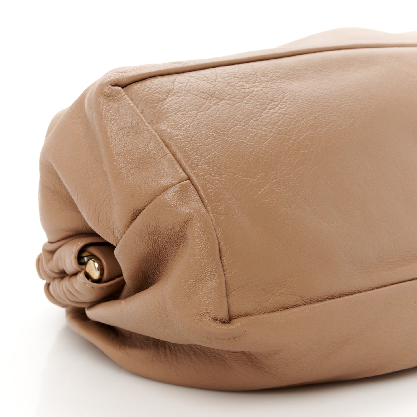 Lambskin Cloud Clutch Biscotto