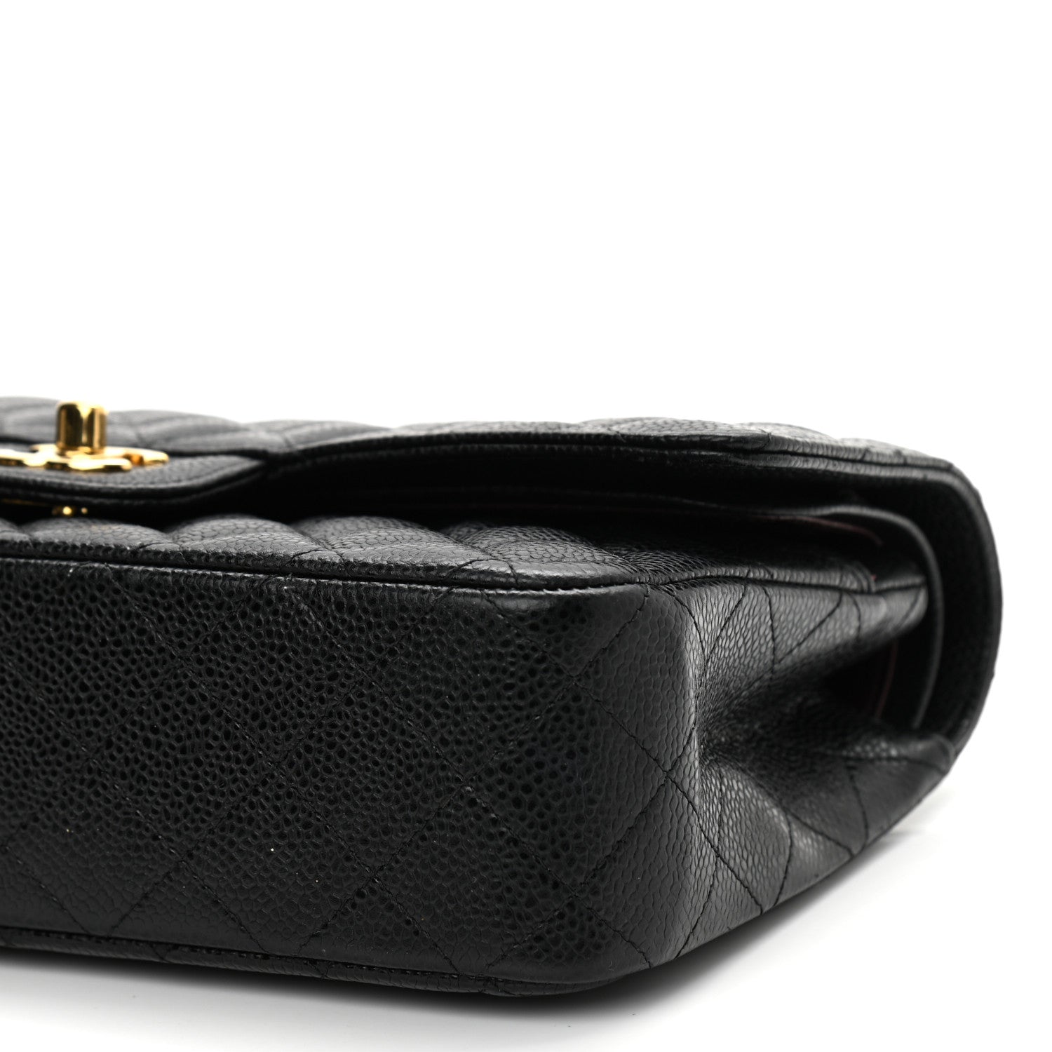 Chanel Caviar Quilted Medium Double Flap Black 10 of 11