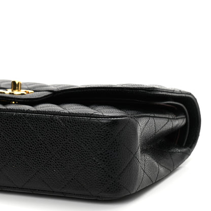 Chanel Caviar Quilted Medium Double Flap Black 10 of 11