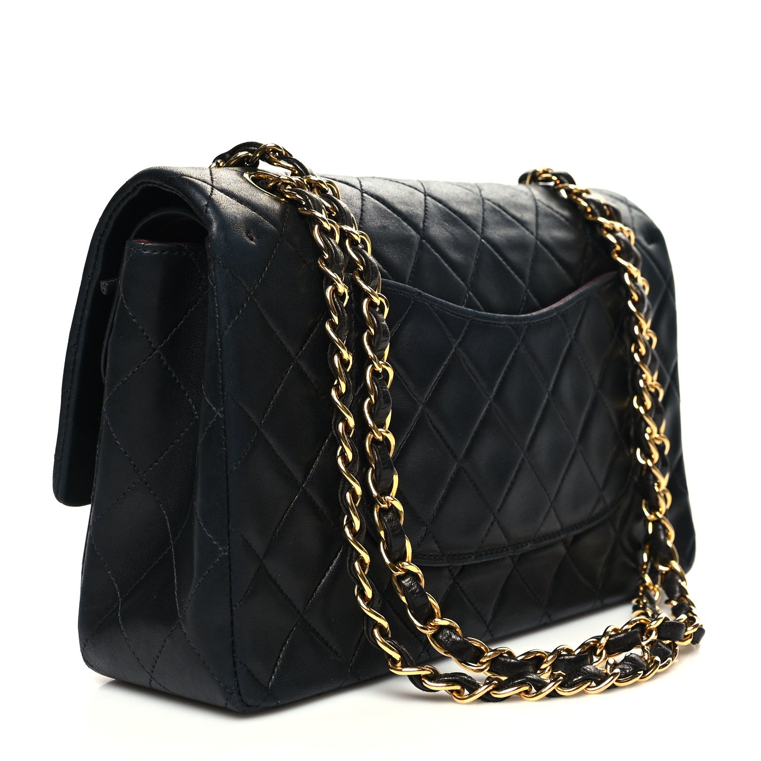 Chanel Lambskin Quilted Medium Double Flap Black 4 of 14