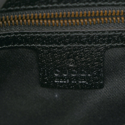Gucci Monogram Piston Lock Jackie O Hobo Black 6 of 11