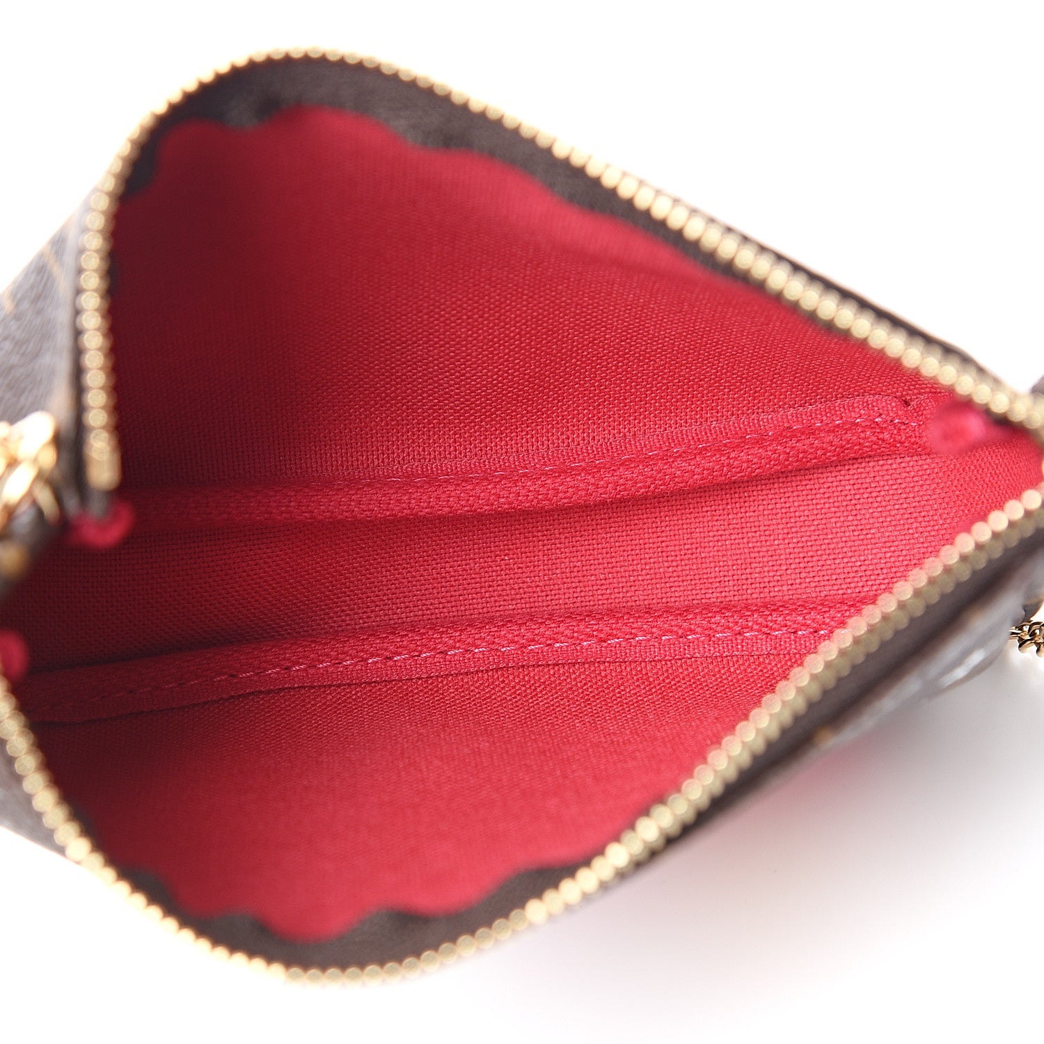 Louis Vuitton Monogram 2019 Christmas Animation Mini Courchevel Pochette Accessories Fuchsia 4 of 7