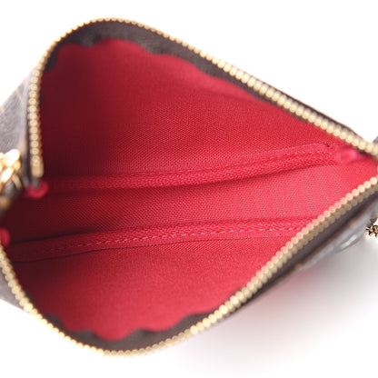 Louis Vuitton Monogram 2019 Christmas Animation Mini Courchevel Pochette Accessories Fuchsia 4 of 7