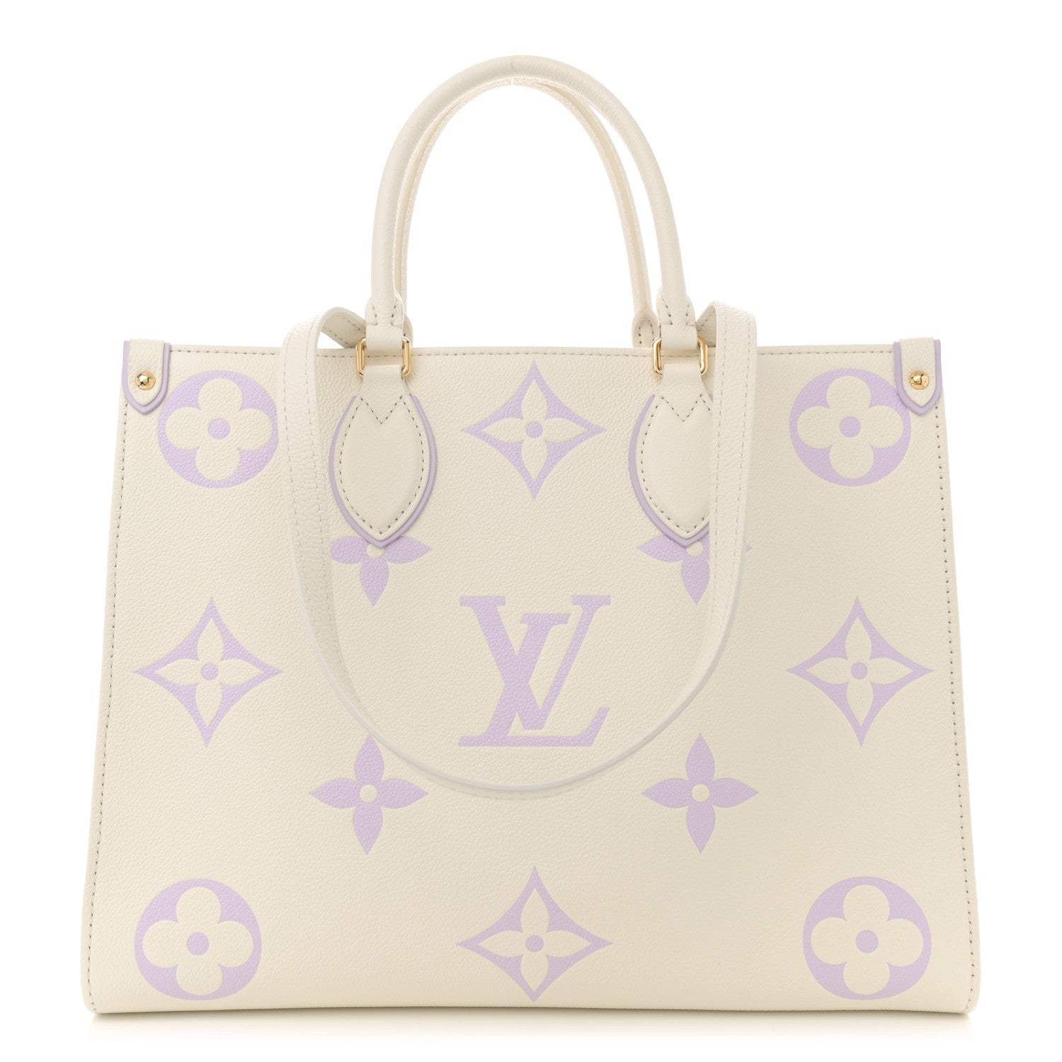 Louis Vuitton Empreinte Monogram Giant Onthego MM Latte Bubble Tea 1 of 9