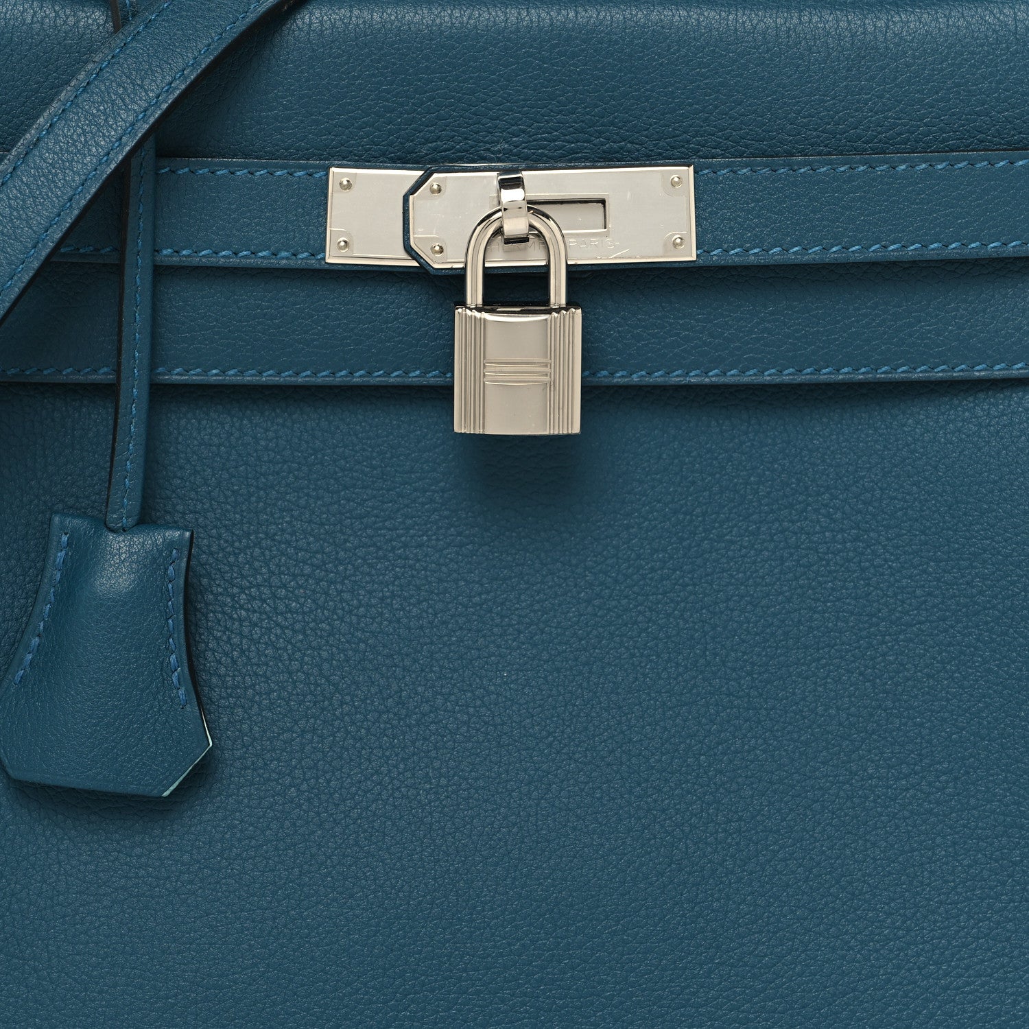 Hermes Evercolor Verso Kelly Retourne 28 Colvert Bleu Zephyr 8 of 11