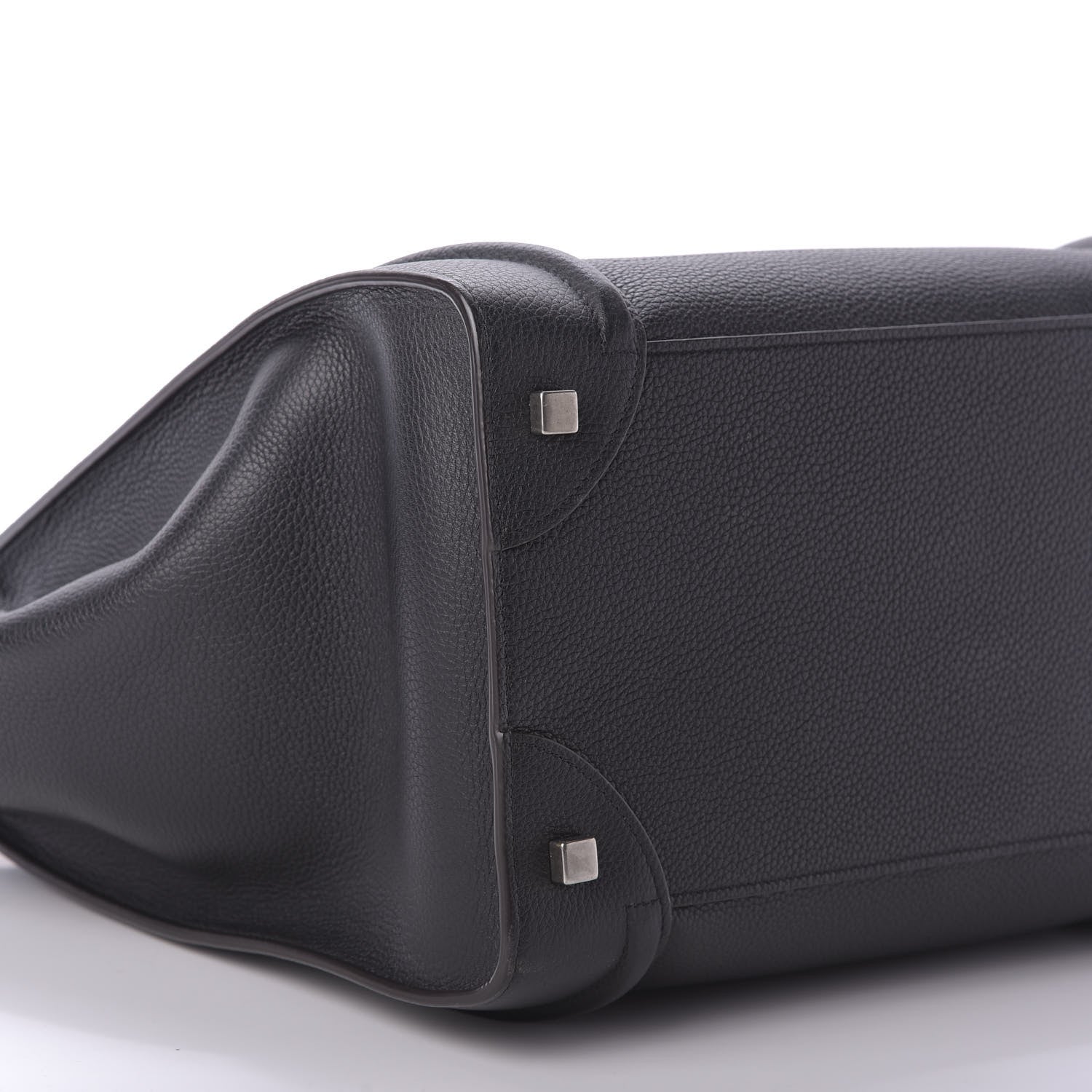 Celine Drummed Calfskin Mini Luggage Black 6 of 10
