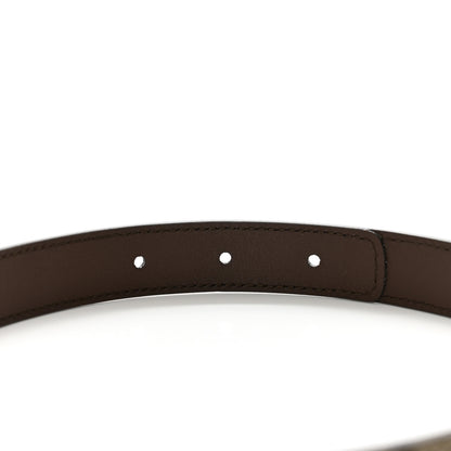 Gucci GG Supreme Monogram Matte Plutone Calfskin Double G 20mm Belt 85 34 Beige Ebony New Acero 5 of 8