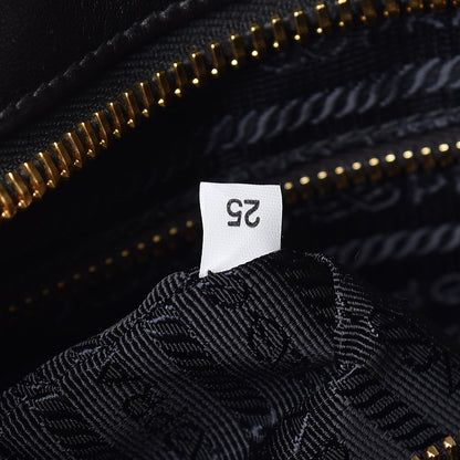 Prada Tessuto Nylon Quilted Impunturato Bauletto Baltico Fuoco 7 of 11