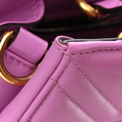Gucci Calfskin Matelasse Small GG Marmont Tote Candy Mousse 16 of 17