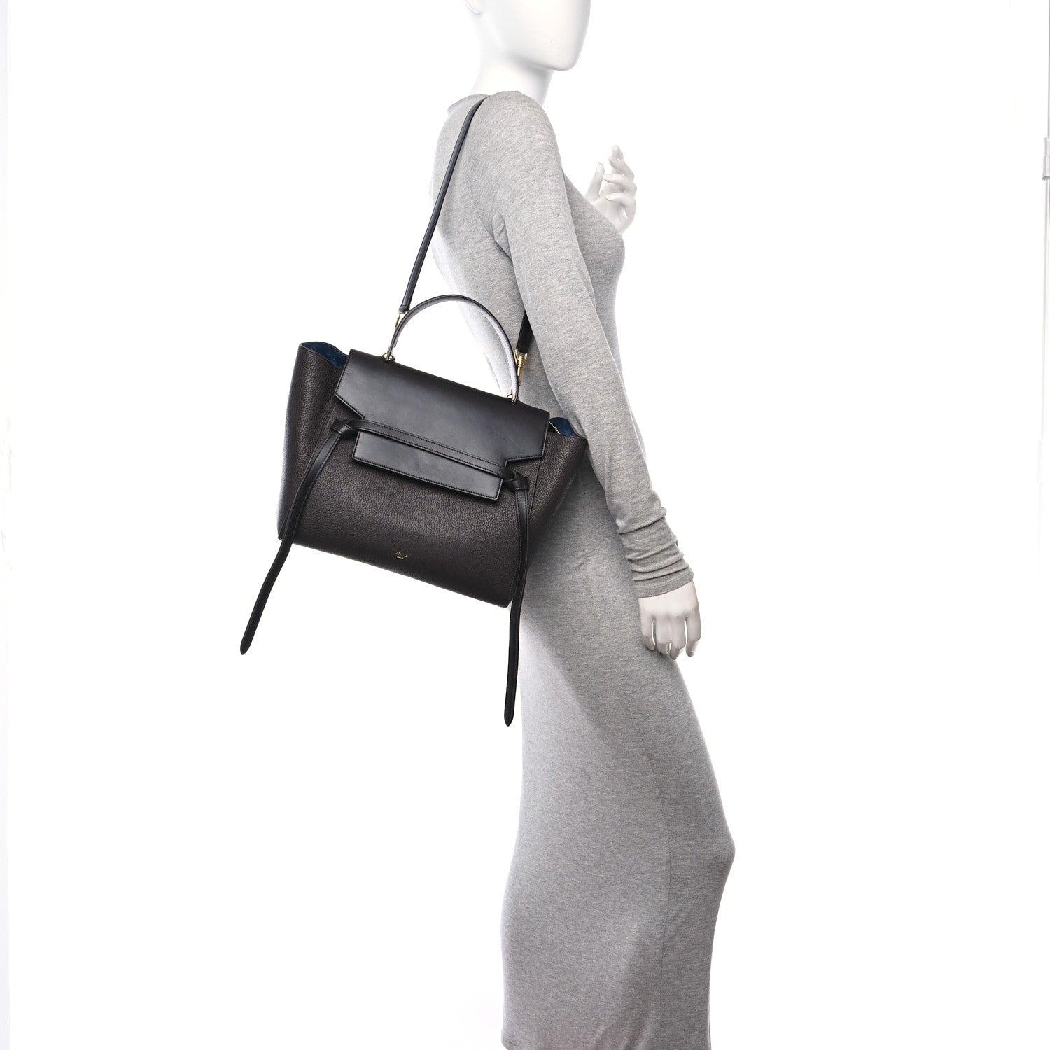 Celine Calfskin Smooth Grained Mini Belt Bag Dark Brown 2 of 15