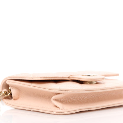 Chanel Caviar Quilted Mini Chain Bag Beige 10 of 12