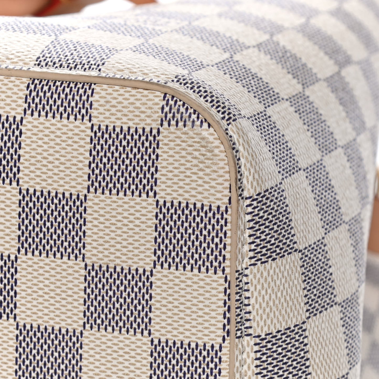 Damier Azur Braided Neonoe MM Peach Cream