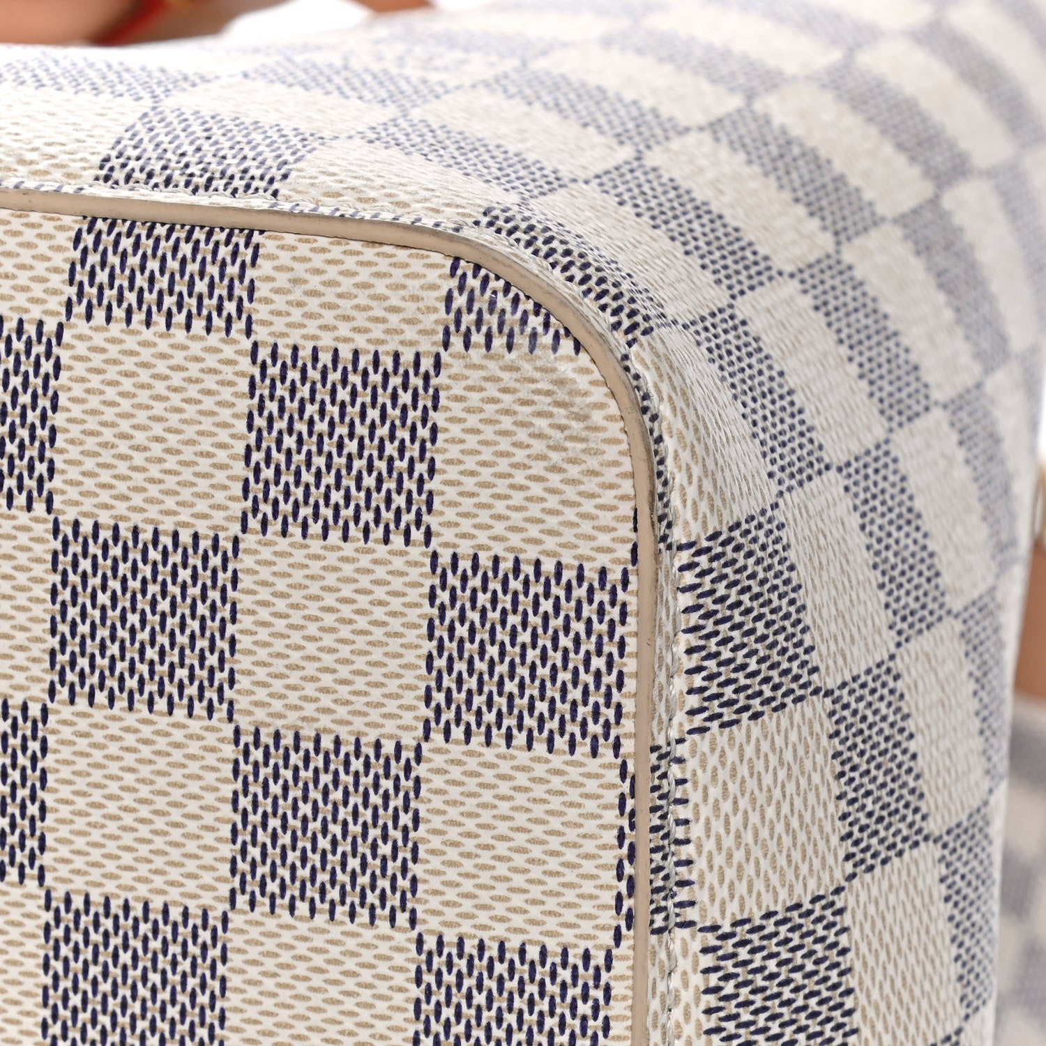 Louis Vuitton Damier Azur Braided Neonoe MM Peach Cream 17 of 19