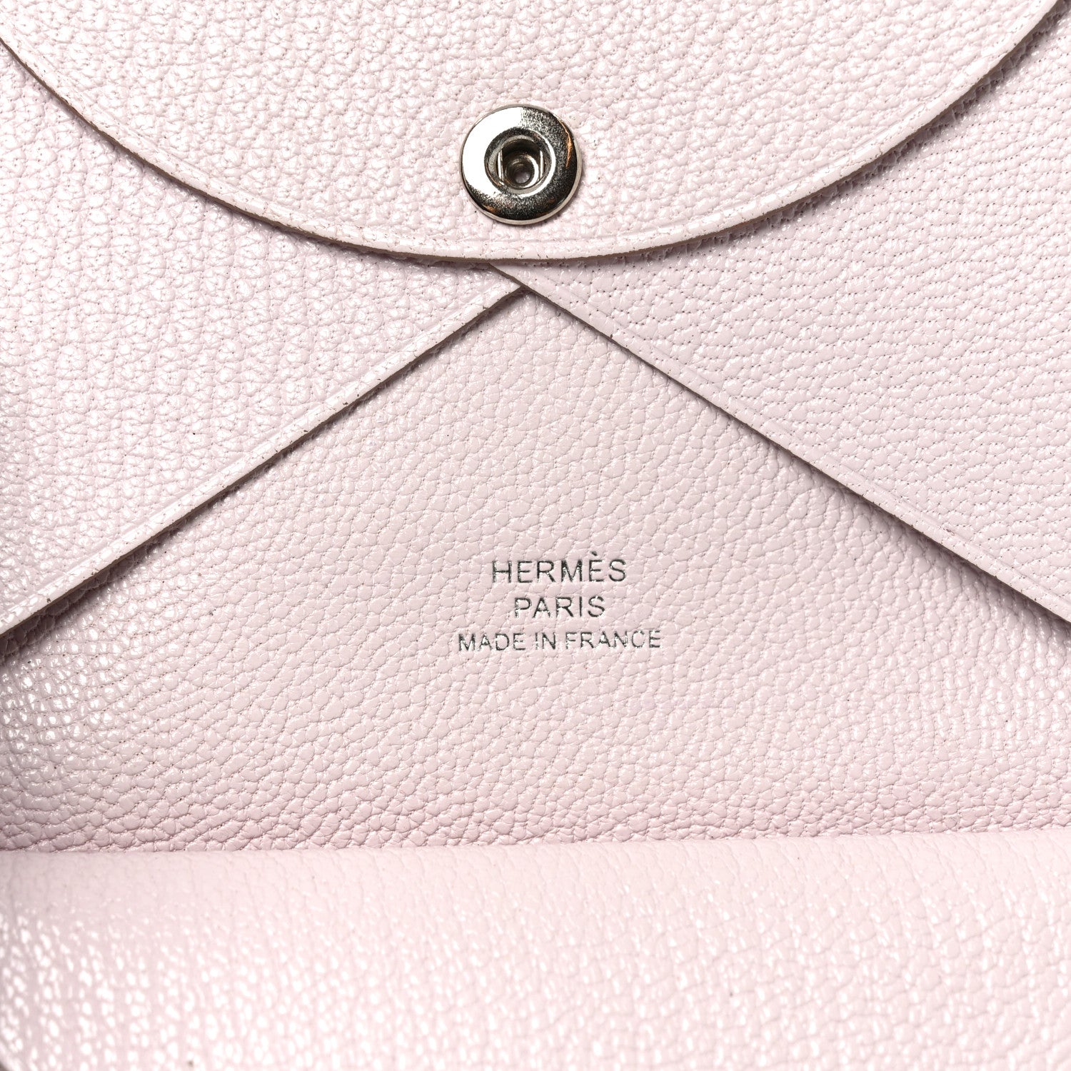 Hermes Chevre Mysore Calvi Duo Card Case Mauve Pale 6 of 8
