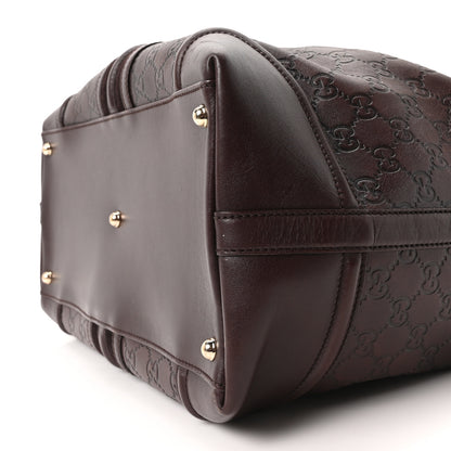 Gucci Guccissima Large Treasure Boston Dark Brown 10 of 10