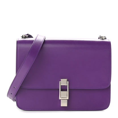 Saint Laurent Smooth Calfskin Carre Satchel Purple 1 of 11