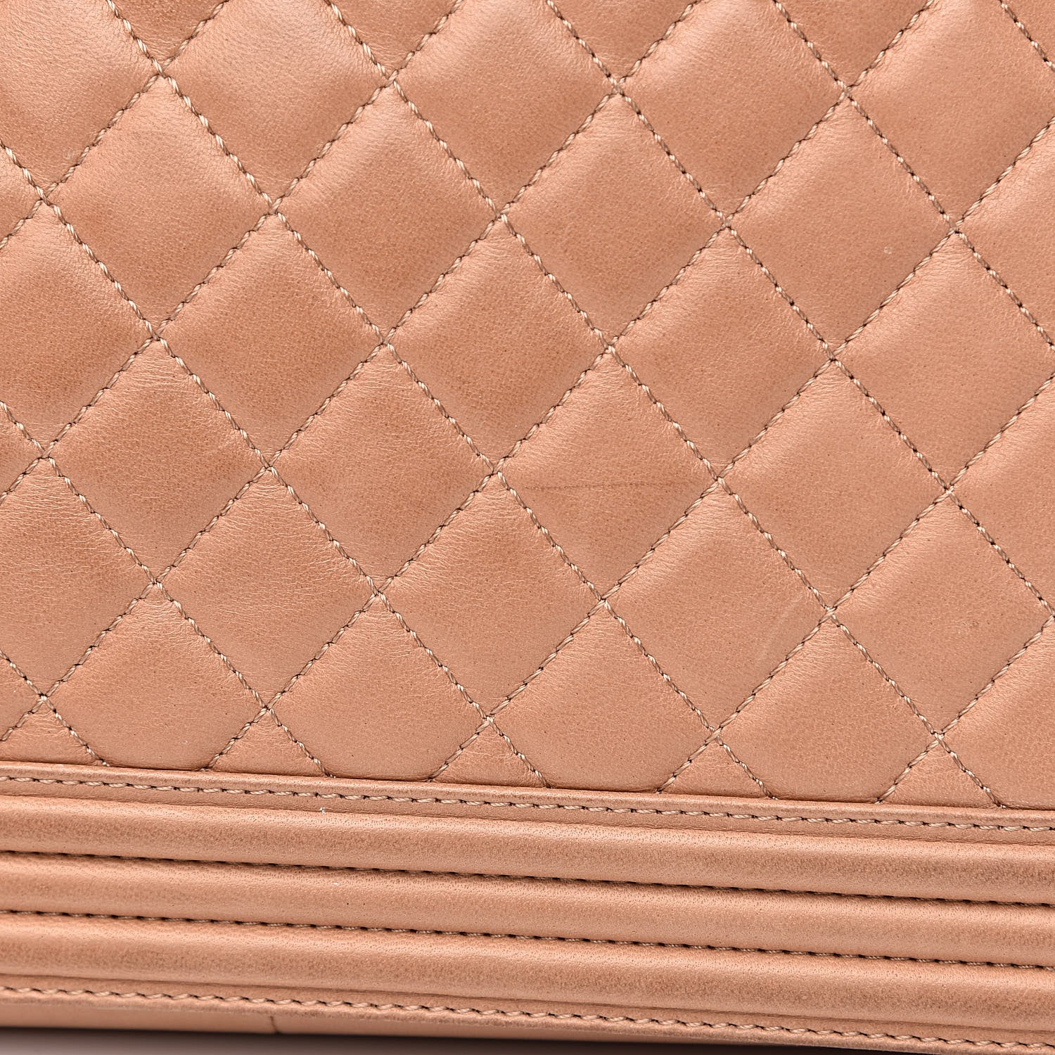 Chanel Lambskin Quilted Large Boy Flap Dark Beige 19 of 22