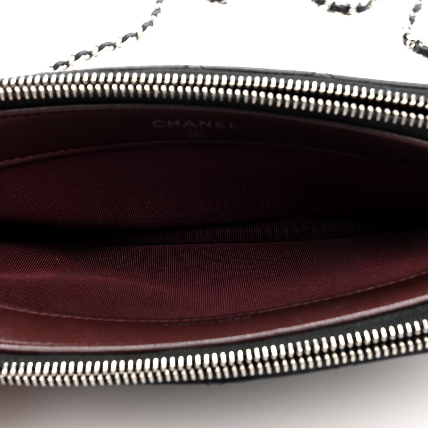 Lambskin Quilted Small Clutch With Chain Black