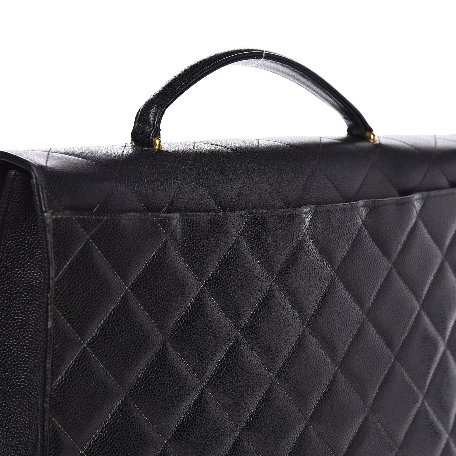 Chanel Caviar Quilted Briefcase Laptop Bag Black 13 of 17