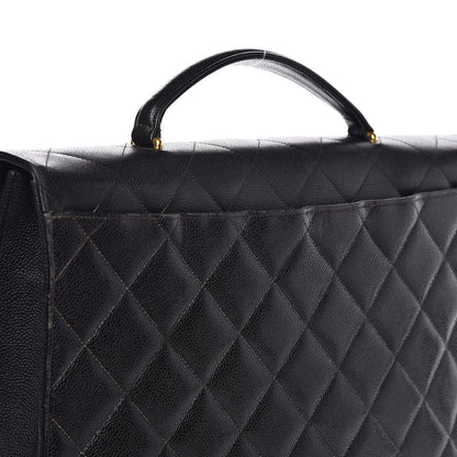 Chanel Caviar Quilted Briefcase Laptop Bag Black 13 of 17