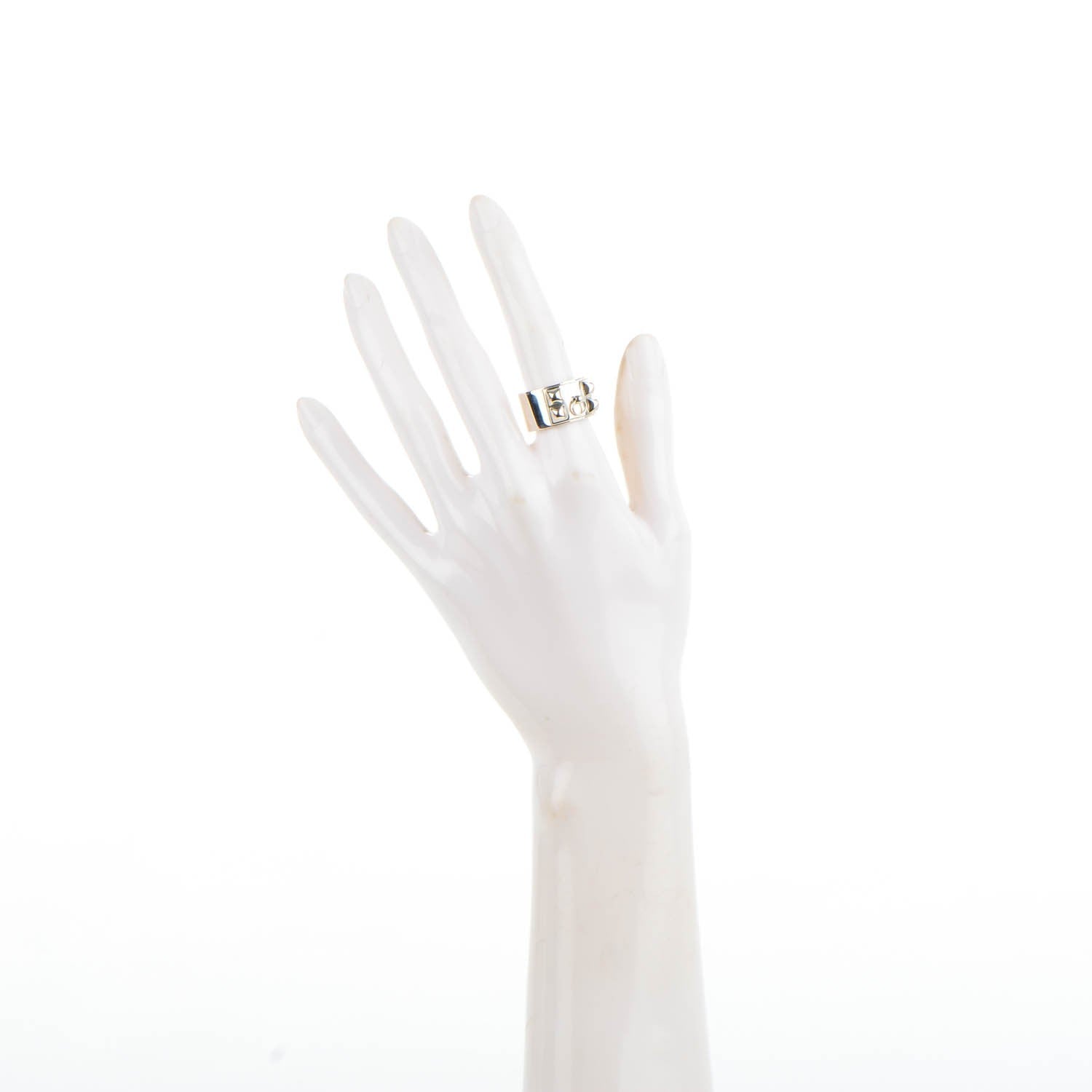 Hermes Sterling Silver Collier De Chien CDC Ring 53 6.25 2 of 9