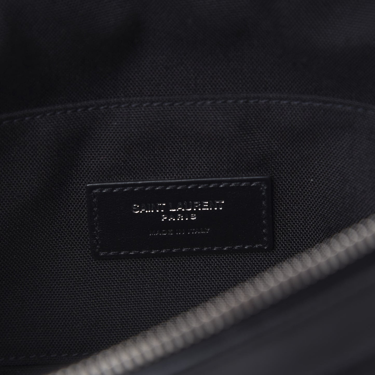 Canvas Calfskin City Belt Bag Black